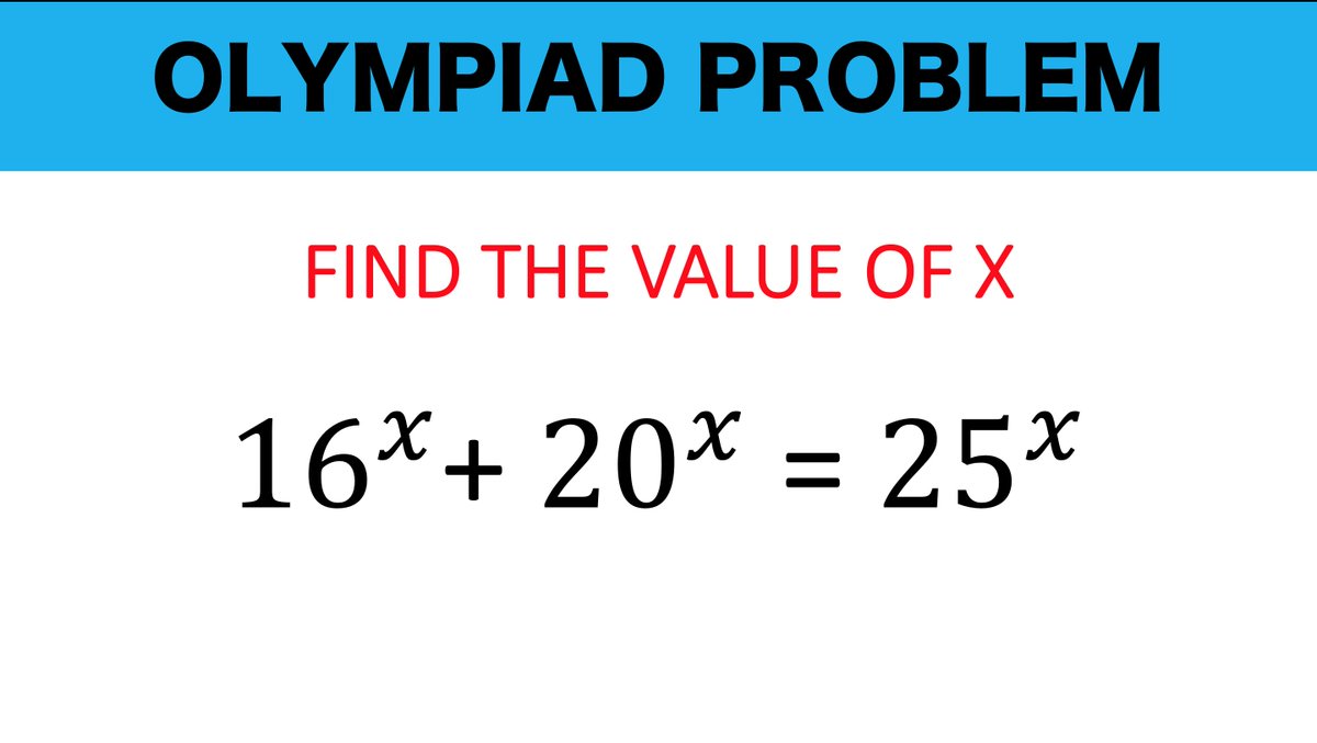 math_avenue's tweet photo. Here is the answer to this difficult Exponential Problem
https://t.co/3nSN541D7D
#mathematics #olympiadmath #rolandoasisten #learnmathdaily https://t.co/khyflVZup8