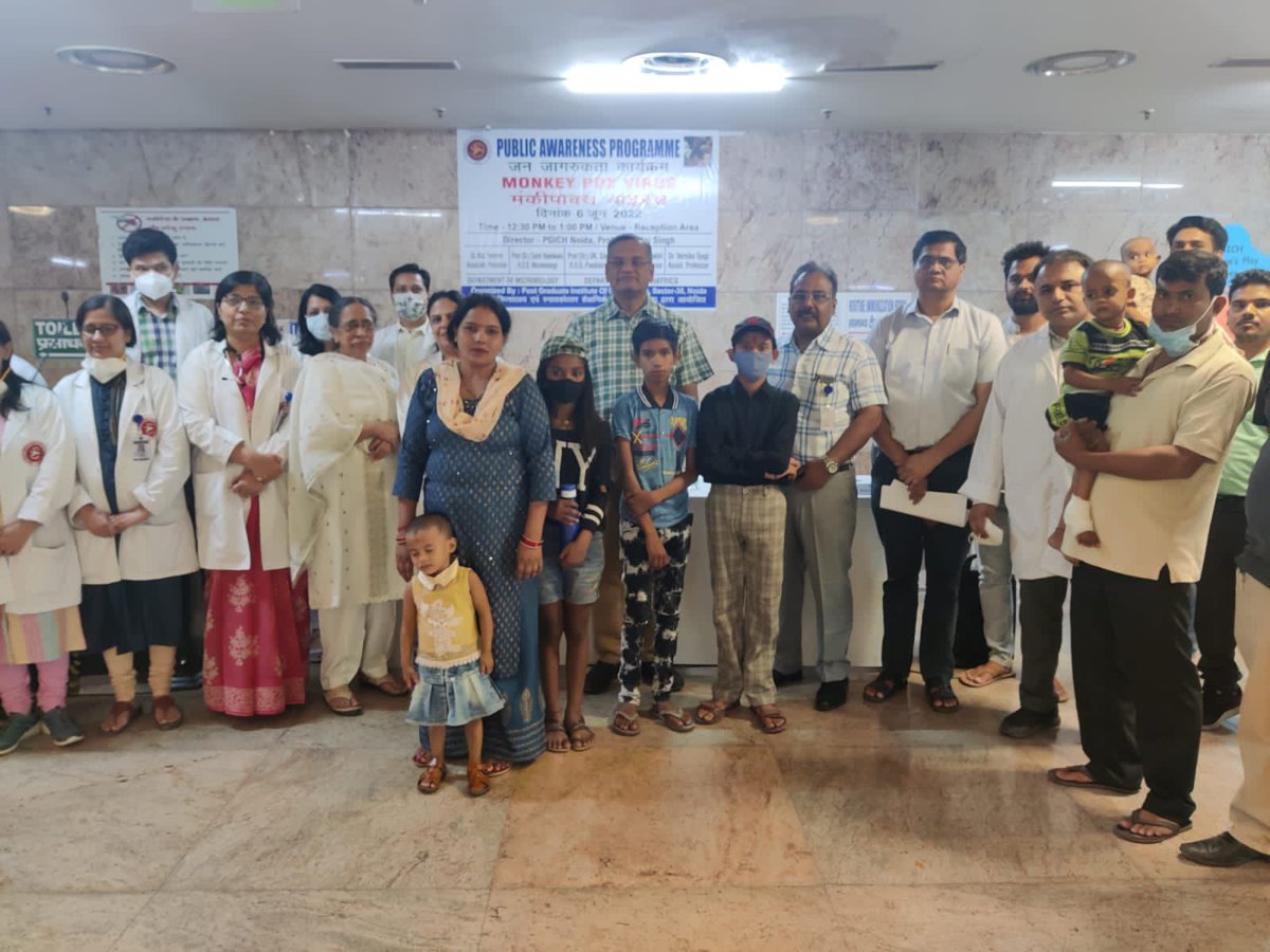 Post Graduate Institute of Child Health, Noida (@pgichildhealth) on Twitter photo PGICH created awareness and cleared myths on “Monkey Pox” today <a href="/IasAlok/">Alok Kumar 🇮🇳</a> <a href="/as29762/">Ajai Singh</a> <a href="/brajeshpathakup/">Brajesh Pathak</a> <a href="/ChiefSecyUP/">Chief Secretary, GoUP</a> <a href="/myogiadityanath/">Yogi Adityanath</a> <a href="/myogioffice/">Yogi Adityanath Office</a> <a href="/UPGovt/">Government of UP</a> <a href="/kgmu_medical/">KING GEORGE MEDICAL UNIVERSITY, LUCKNOW, UP, INDIA</a> <a href="/mededuup/">Medical Education UP</a> <a href="/dmgbnagar/">DM G.B. Nagar/NOIDA</a> <a href="/CeoNoida/">CEO, NOIDA Authority</a> <a href="/TOIDelhi/">TOI Delhi</a> <a href="/NandwaniDr/">Dr Sumi Nandwani</a> <a href="/HindustanTimes/">Hindustan Times</a> <a href="/nhm_up/">NHM UP</a> <a href="/nr_pedhemonc/">Nita Radhakrishnan</a> <a href="/Drmnilay/">Mayank nilay</a> PGICH created awareness and cleared myths on “Monkey Pox” today <a href="/IasAlok/">Alok Kumar 🇮🇳</a> <a href="/as29762/">Ajai Singh</a> <a href="/brajeshpathakup/">Brajesh Pathak</a> <a href="/ChiefSecyUP/">Chief Secretary, GoUP</a> <a href="/myogiadityanath/">Yogi Adityanath</a> <a href="/myogioffice/">Yogi Adityanath Office</a> <a href="/UPGovt/">Government of UP</a> <a href="/kgmu_medical/">KING GEORGE MEDICAL UNIVERSITY, LUCKNOW, UP, INDIA</a> <a href="/mededuup/">Medical Education UP</a> <a href="/dmgbnagar/">DM G.B. Nagar/NOIDA</a> <a href="/CeoNoida/">CEO, NOIDA Authority</a> <a href="/TOIDelhi/">TOI Delhi</a> <a href="/NandwaniDr/">Dr Sumi Nandwani</a> <a href="/HindustanTimes/">Hindustan Times</a> <a href="/nhm_up/">NHM UP</a> <a href="/nr_pedhemonc/">Nita Radhakrishnan</a> <a href="/Drmnilay/">Mayank nilay</a>