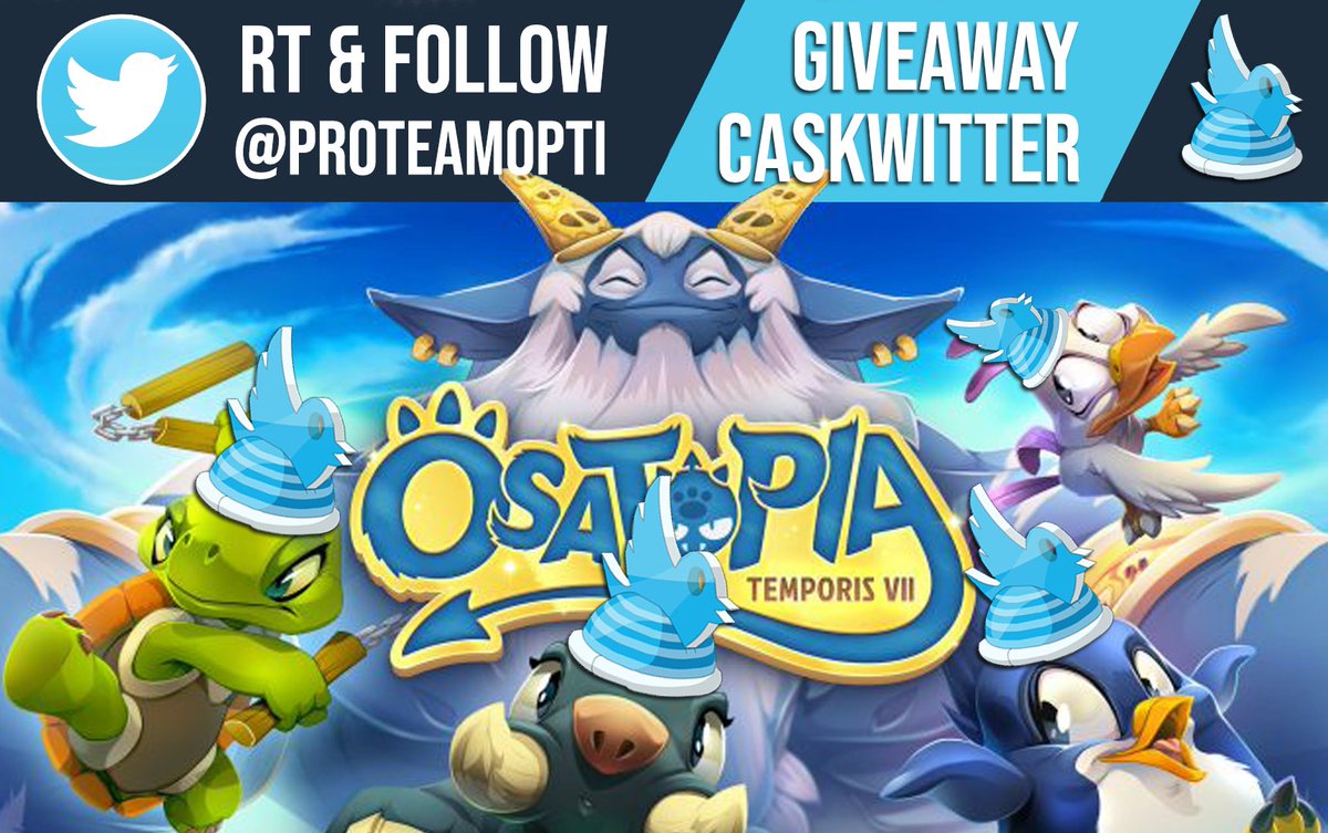 💫GIVEAWAY CASKWITTER💫

🔹Le Mythique Caskwitter à Gagner pour fêter l'arrivée de Temporis 7 !🔹

Pour participer : RT + Follow <a href="/ProTeamOpti/">Pro Team</a> 🔁✅

📅Tirage au sort le 15/06

🍀Good Luck🍀