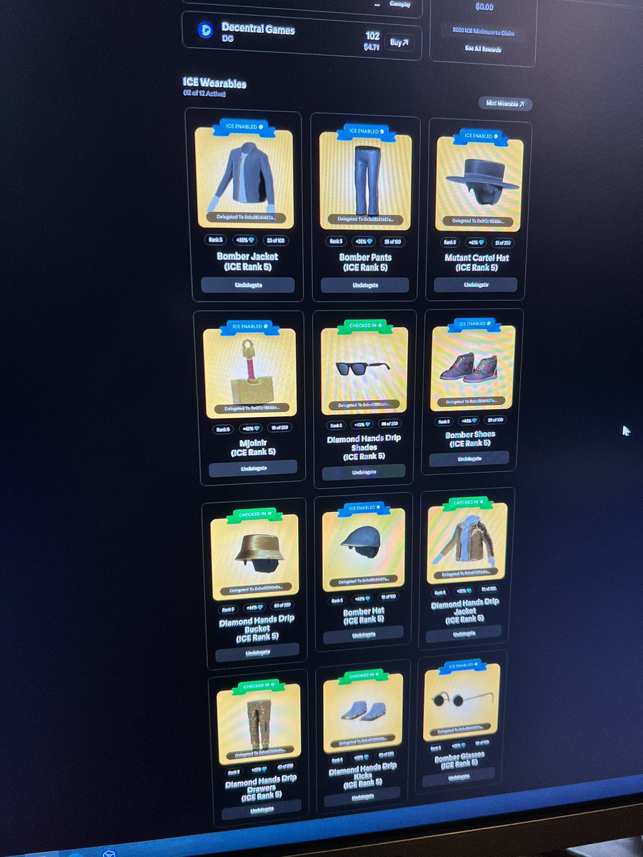 5to9M's tweet image. All 12 pieces upgraded to level 5. Love this project. Thank you @DecentralGames for a great project.