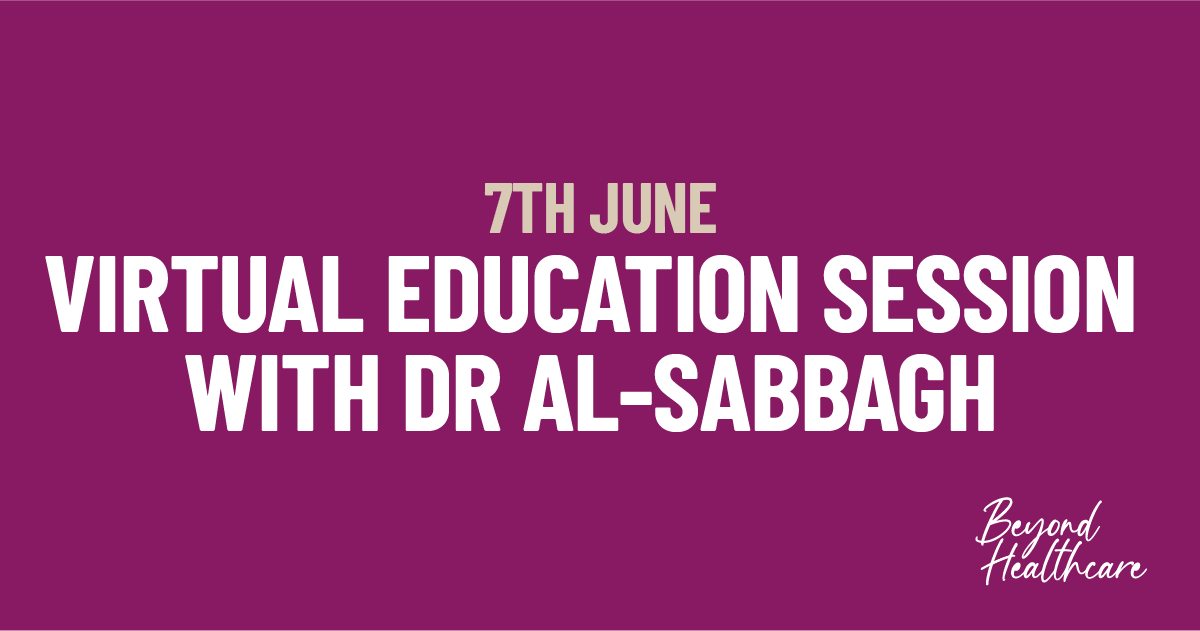 If you’re a healthcare professional, don’t miss out on the opportunity to hear from Dr Al-Sabbagh. Tomorrow at 7pm, Dr Al-Sabbagh will be covering non-insulin therapies in the management of type 2 diabetes. Secure your place here: bit.ly/3wQ2Qys
