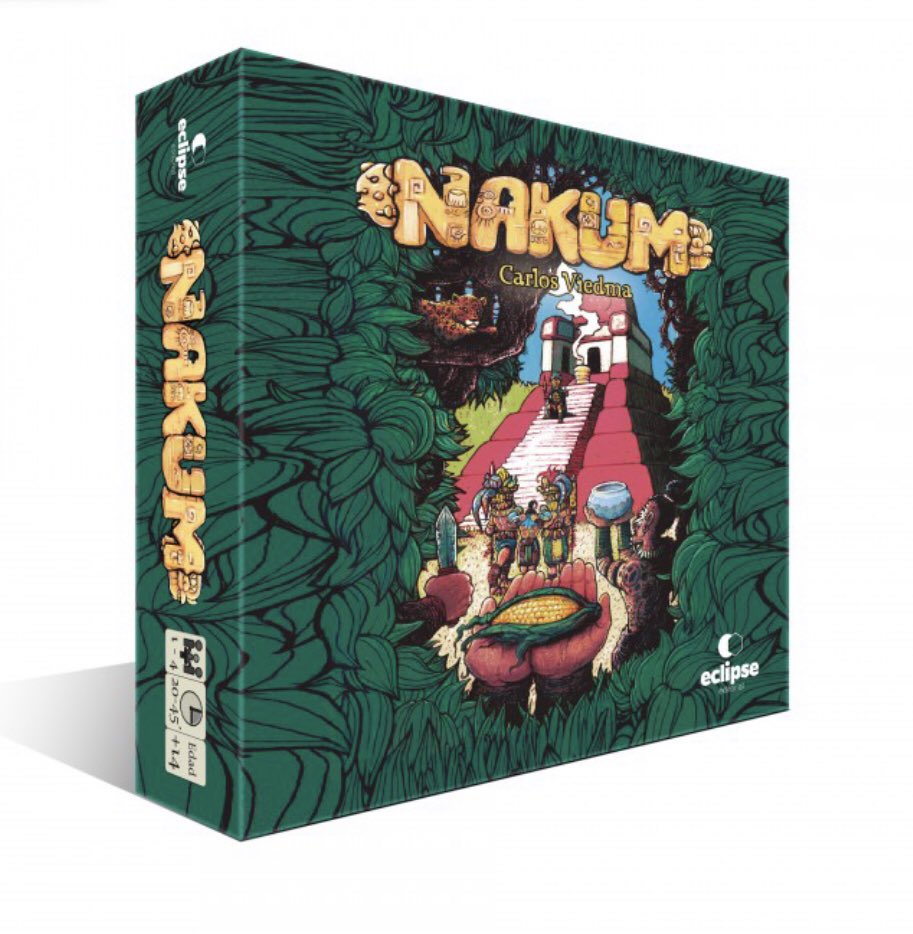 Cuentameunjuego's tweet photo. Ya podemos encontrar en nuestra tienda física u online de confianza Nakum, un eurogame ligero ambientado en la cultura Maya creado por #CarlosViedma y que edita @EclipseEditoria 

👥De 1 a 4 personas.
⏱20-40 minutos.
↘️A partir de 14 años. https://t.co/URujMbYOxZ