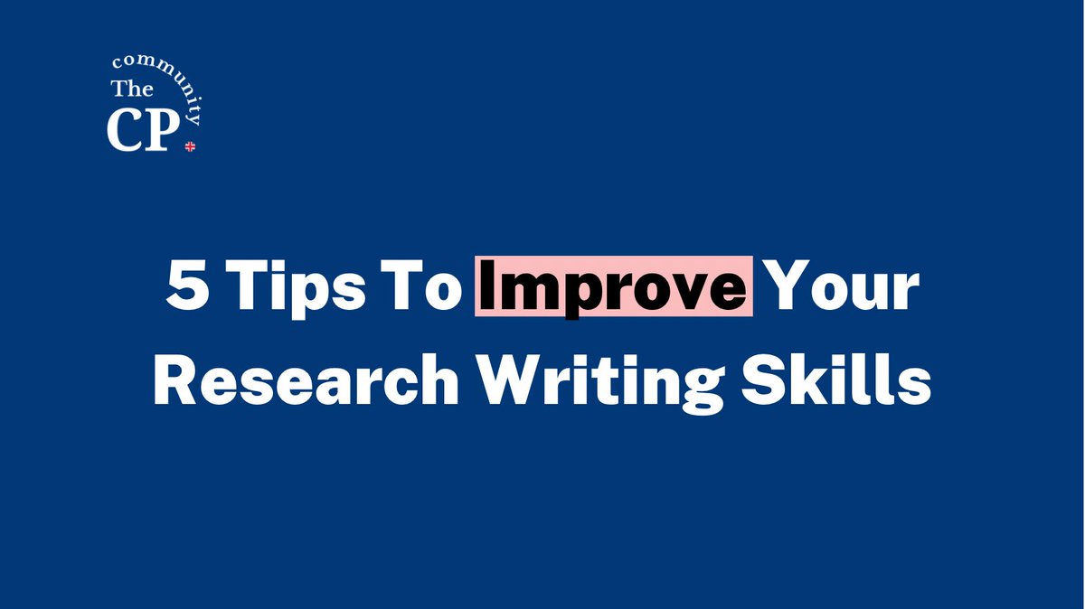 theCPcommunity_'s tweet photo. Want to do better in your academic research work? here are 5 ways you can improve your writing skills 

1. Regular practice - the more you get involved in an activity the better you get at it, and academic writing is not left out. Regular practice helps you produce better content https://t.co/VARU25rCnl