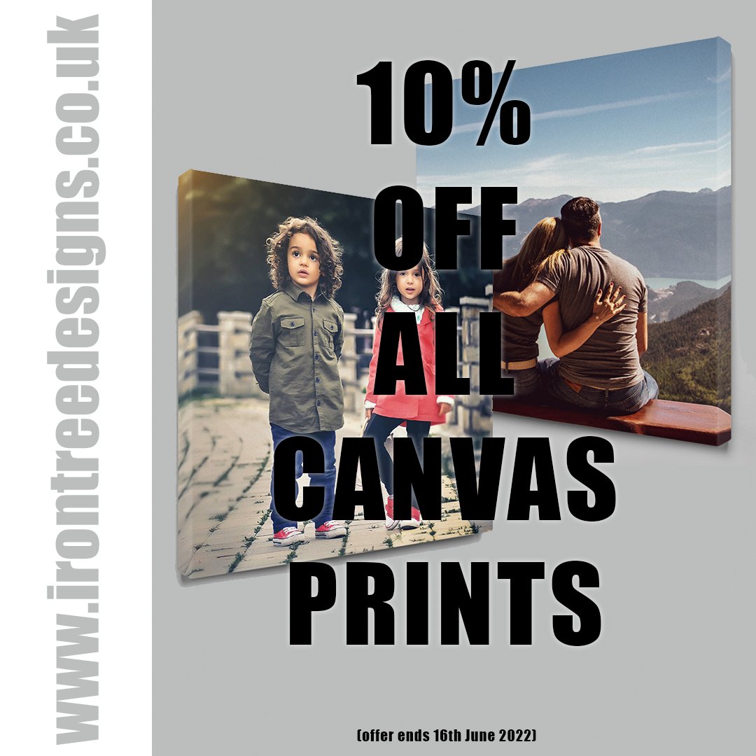 IronTreeDesigns's tweet image. Check out our June offers - including 10% off all canvas prints either instore or online just in time for Fathers Day (June 19th)
Great deals all through June from IronTree Designs
#ITD #juneoffers #canvas #fathersday #printing #shoplocal #retford