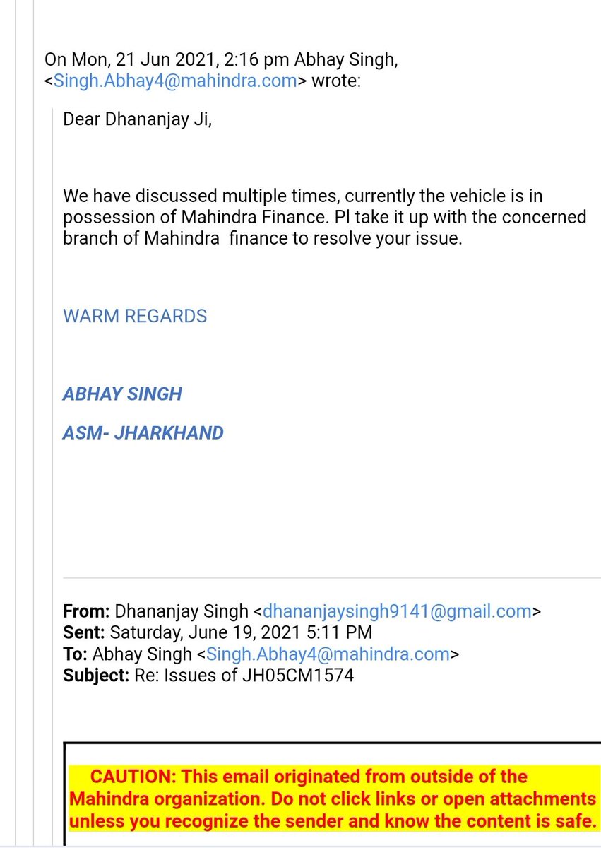 Dhananjay9141's tweet photo. @anandmahindra sir maine ek mahindra ki showroom se nayi Mahindra load king Optima liya aur uska checis no  Aur gadi v galat mila jab maine sikayat ki showroom or finance me ki toh unho nhi suna mai pichle 2 sal se pareshan hu @18002096006 
@MahindraTrukBus 
@MahindraFin https://t.co/SOkD2nM1qP