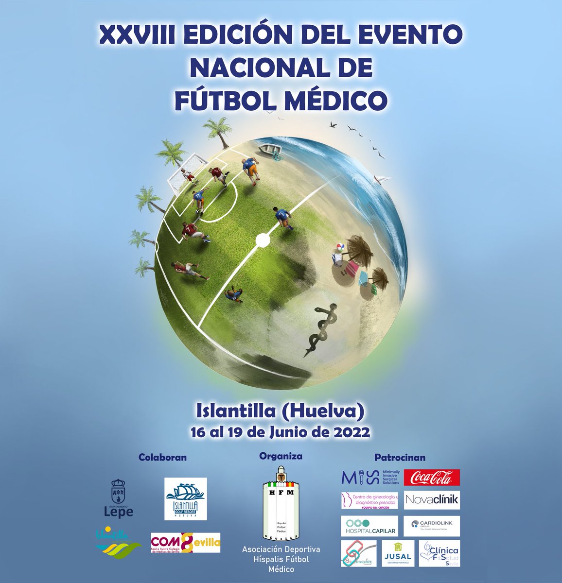 Hispalis_Medico's tweet photo. 🚨 XXVIII EDICIÓN DEL EVENTO NACIONAL DE FÚTBOL MÉDICO

Organiza: @Hispalis_Medico 

#Islantilla2022 https://t.co/bEsOFa1L4V