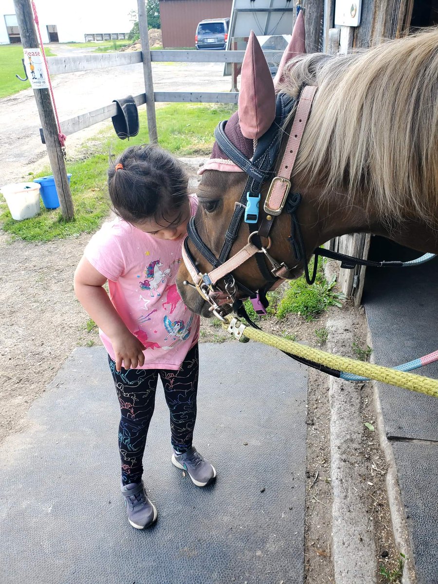 Patty_Townsend's tweet photo. I don't always tweet, but when I do, it is a photo of the special bond between a kid and a pony. https://t.co/cR84zyO57n