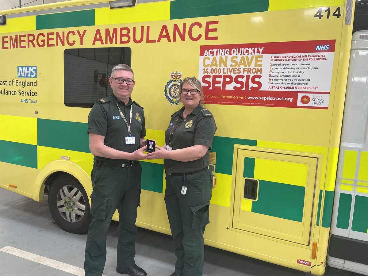 Presented the first Platinum Jubilee Medal in Herts &amp; West Essex. The roll out of medals and coins has started across the sector today. #PlatinumJubileeMedal #PlatinumJubilee