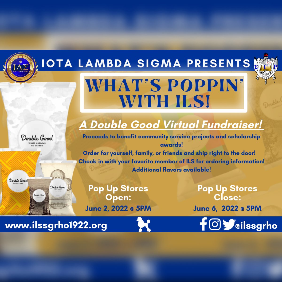 ilssgrho's tweet photo. Today is the last day! Let’s get it poppin’ with Double Good and ILS! 

#WhatsPoppin #ILSSGRho, #GTownPoodles, #DoubleGood https://t.co/nz958VRGiD