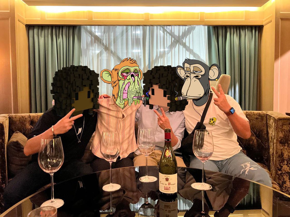 aguyong's tweet photo. Hangover Web3.0 with @jl_jlim @samlim30 @johnloh5
#meebitsfollowmeebits
#apefollowape
@BoredApeYC @MeebitsNFTs https://t.co/2H0KctvV6q
