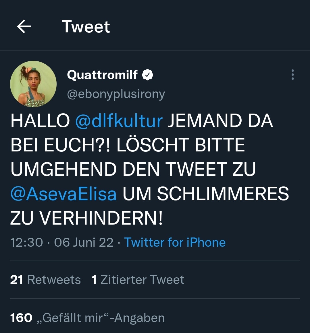 Erst wird so ein Mist in die Welt gesetzt, und dann soll es gelöscht werden, weil's nicht so gut ankommt?
Das Leben ist kein Wunschkonzert.☝️
#Kommunismus