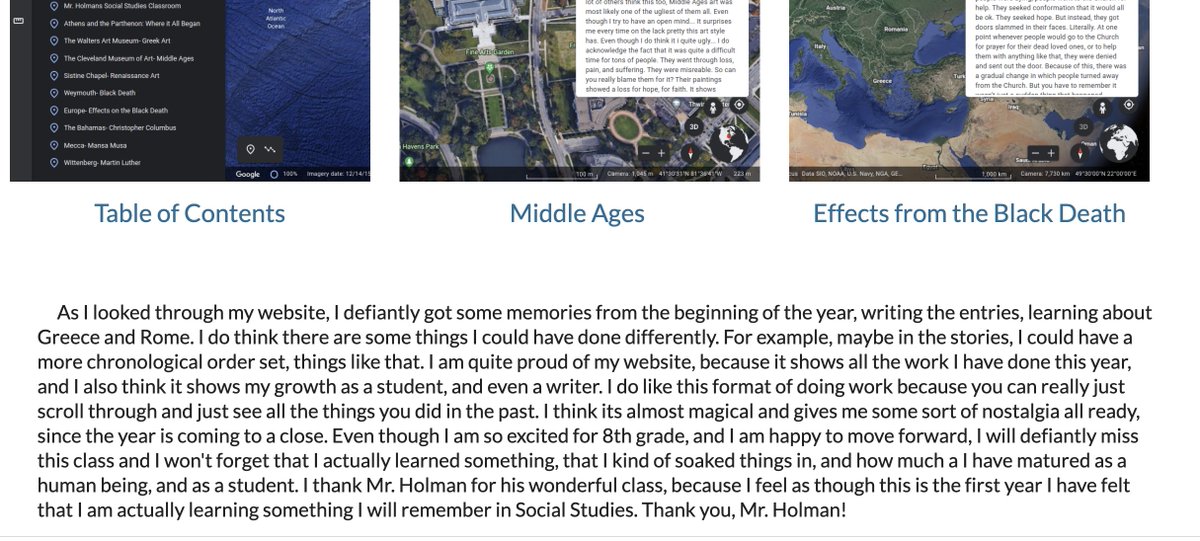 GarthHolman's tweet photo. Enjoyed reading this! #googleearthproject #holmanclass https://t.co/JmS1fwnJiy