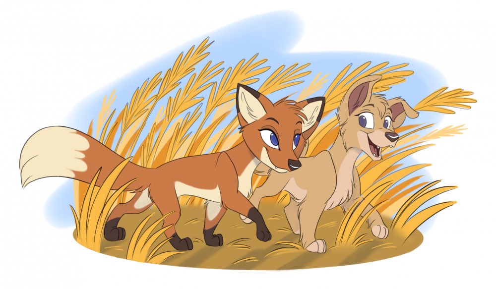 jackass_jacks's tweet photo. Rita (from Jungledyret Hugo) and Angel (Lady and the Tramp II) fanart, for @Animation_FR's pride month project 🌾 https://t.co/4tT3LXL1Y9