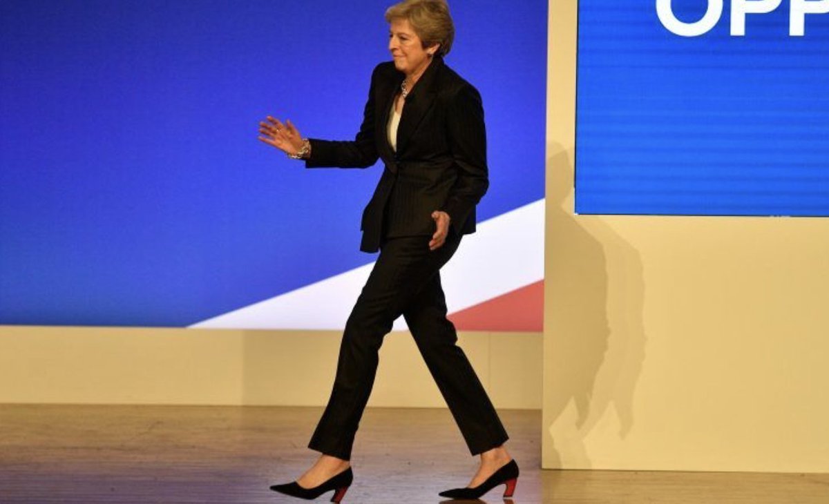 haveigotnews's tweet image. Live scenes as Theresa May arrives for work: