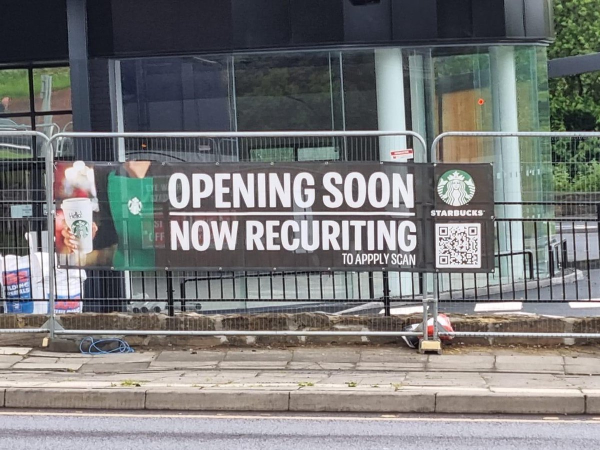 Vicky Dobson (@sainsbury_vicky) on Twitter photo Haway <a href="/StarbucksUK/">Starbucks UK</a> <a href="/Starbucks/">Starbucks</a> <a href="/StarbucksJobs/">Starbucks Jobs</a> my new local in Blaydon … ‘recuriting’ is this a marketing ploy to get people to notice the advert? #marketing in any case I’m excited to have you on my doorstep. ☕️ 😁 Haway <a href="/StarbucksUK/">Starbucks UK</a> <a href="/Starbucks/">Starbucks</a> <a href="/StarbucksJobs/">Starbucks Jobs</a> my new local in Blaydon … ‘recuriting’ is this a marketing ploy to get people to notice the advert? #marketing in any case I’m excited to have you on my doorstep. ☕️ 😁