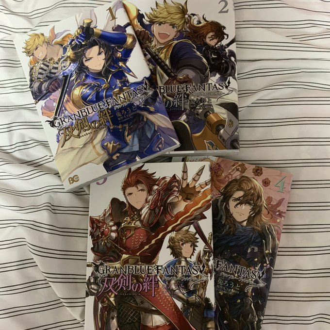 グランブルーファンタジー ❤️双剣の絆 1〜3巻セット グランブルーファンタジー 四騎士 イラスト 高精細複製原画