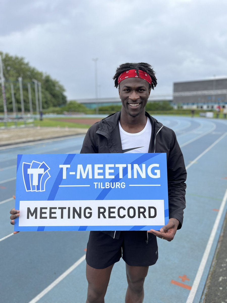 Een verbetering van het MEETING RECORD voor Navaro doulany Aboikonie bij het HSS mannen naar 15,95 m 👏🎉 #tmeeting #atletiek