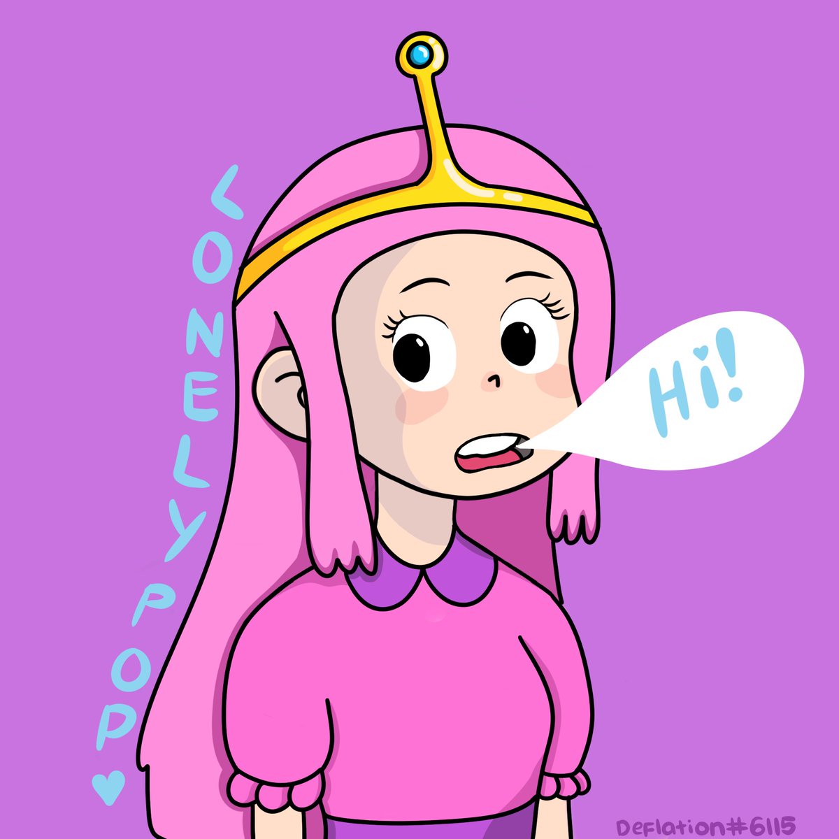 DeflationLad's tweet image. 9th fanart for Lonelypop! Adventure Time crossover fanart!  Hope you guys like it 🍭👍🏻
@LonelyPopNFT