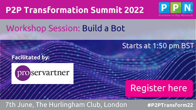 p2pnetwrk's tweet photo. Every wondered how the robots in your processing work? We're about to find out here at the P2P Transformation Summit! Build a Bot workshops are underway! #P2PTransform22 #AccountsPayable #P2P #Finance #Procurement https://t.co/aQHT7iJQuQ