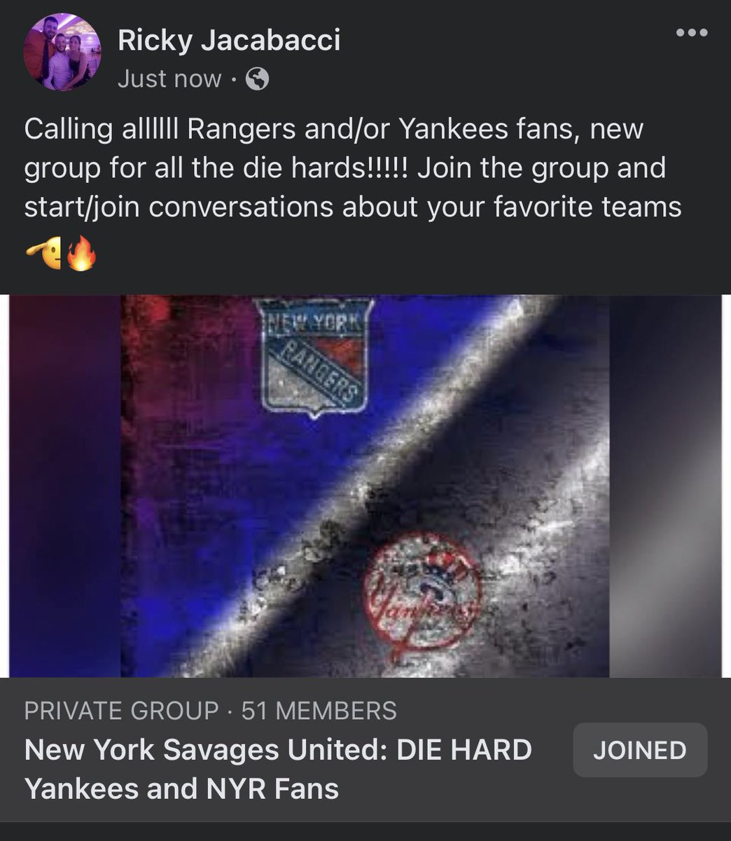 aYoBetski's tweet photo. Plz Retweet 🙏🙏 my Rangers/Yankees Twitter fam! Me and my boys made a new facebook group for the true die hards!!! Come talk bs with us https://t.co/NCZBo44lD9