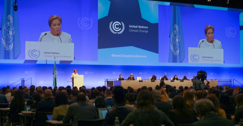 UNFCCC's tweet photo. The annual UN #BonnClimateConference kicked off today, designed to lay the groundwork for success at #COP27 in Sharm el-Sheikh, Egypt. 

📸: IISD/ENB - Kiara Worth