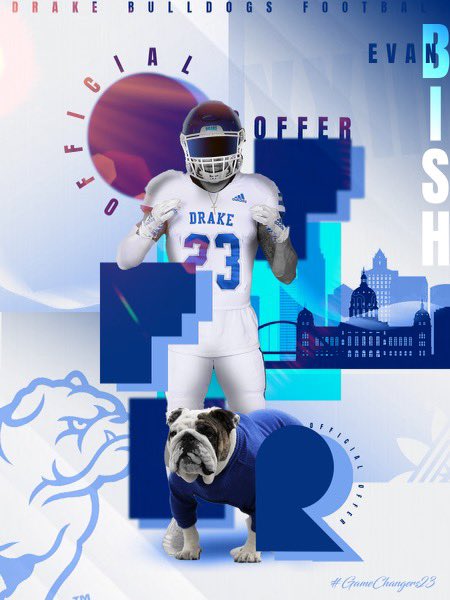 #AGTG After a great camp and conversation with @WillieCashmore I am blessed to say I have earned my 1st D1 offer from Drake University! @dlemons59 @ProsperEaglesFB @ProsperRecruits @ThatEagleCoach