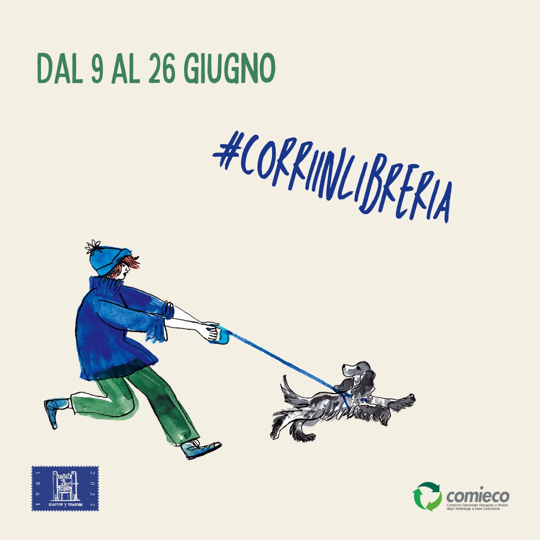 Marcoseditore's tweet photo. QUALCUNO HA DETTO CONTEST?💥

Dal 9 al 26 giugno raccontaci con un post - video / foto -  o un reel perché ami andare nella tua libreria, inserendo l'hashtag #corriinlibreria e taggando la libreria!
📚🏃‍♀️🏃 https://t.co/vqp34oCxK1