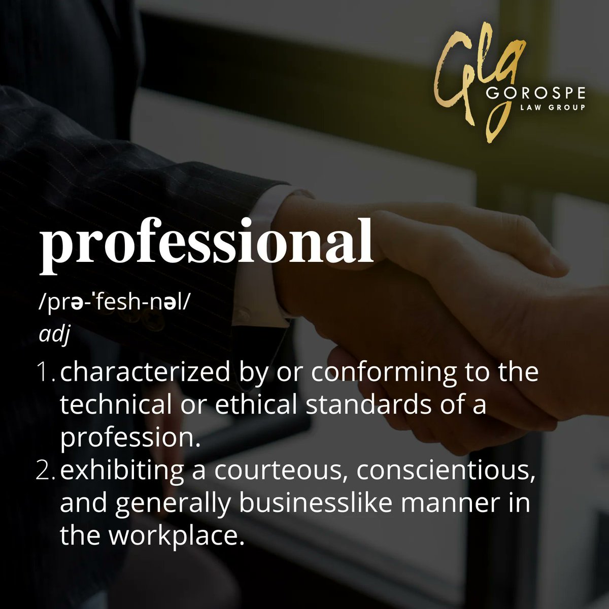 When it comes to choosing who you want to fight for you, we think you should pick someone who both IS and ACTS like a professional.