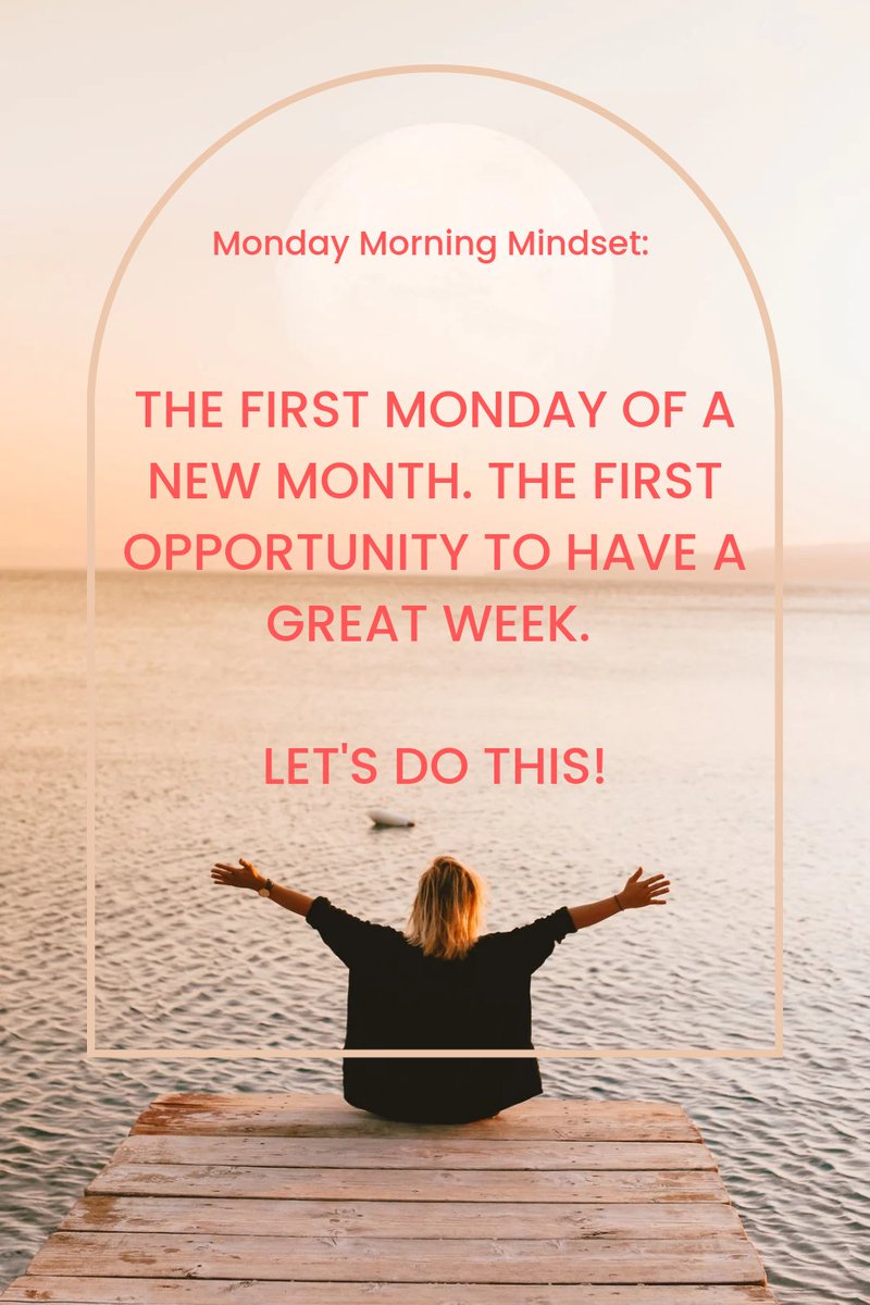 DanicaDreamer's tweet photo. Happy Monday! #mondaymindset #firstmondayofthemonth #positivemindset #makeithappen #openmindopendoors #opportunitiesareendless #stopprocrastinating #starttoday #smallstepsbigresults #anythingispossible #danicadreamer https://t.co/pdEqOJwG7V