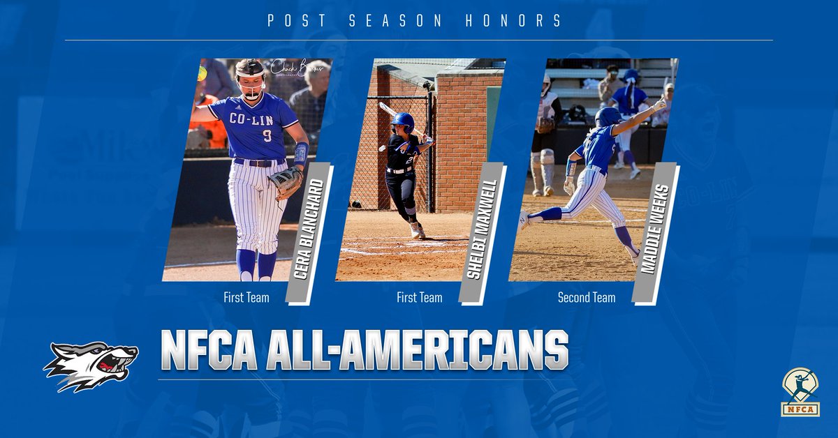 colinathletics's tweet photo. SOFTBALL | 
MACCC All-Conference ✅
NJCAA All-Region 23 ✅
NFCA NJCAA DII All-South ✅

and now these three are also NFCA NJCAA DII All-Americans!

Story Link 🔗 - https://t.co/oAG3KSCdm5 https://t.co/Cnkdgzc44o