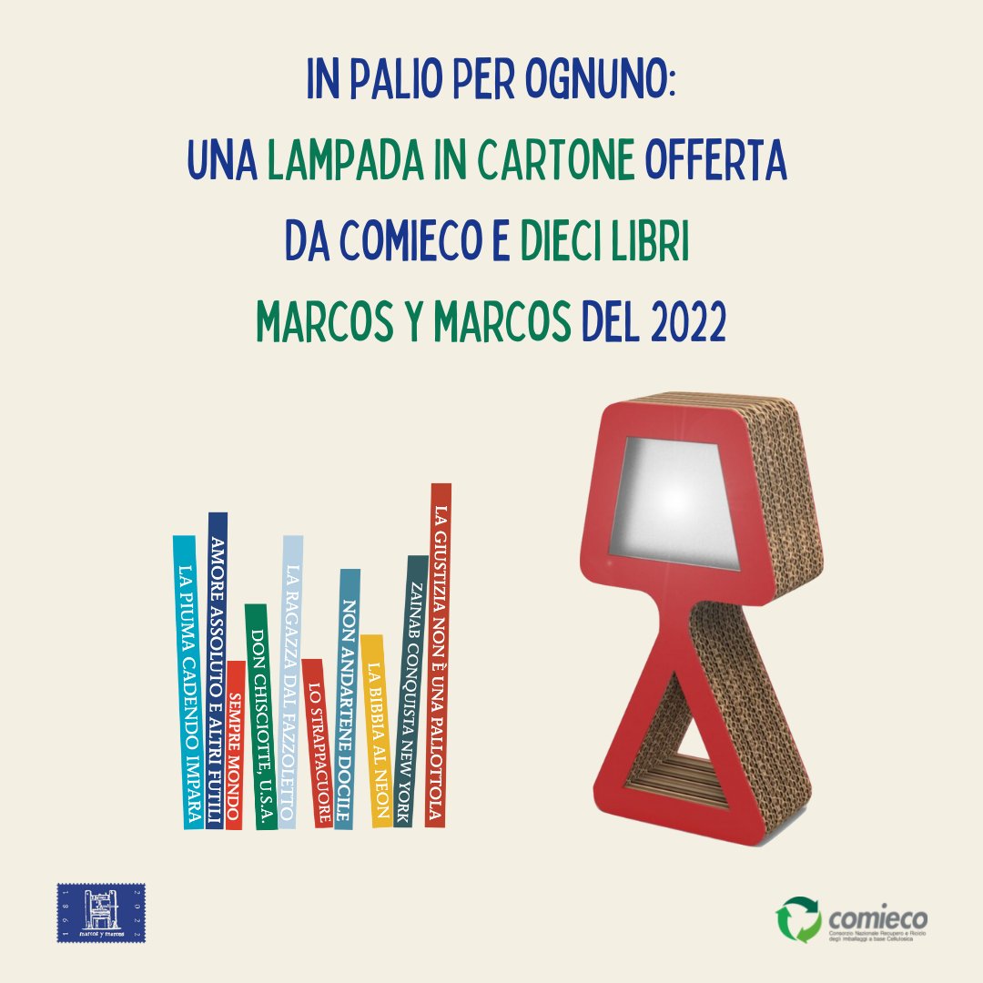 Marcoseditore's tweet photo. Il 30 giugno sveleremo i 5 contenuti vincenti, in palio per ciascuno una lampada in cartone offerta da @comieco e 10 titoli Marcos del 2022 🤩

📌Trovate qui il regolamento completo per partecipare al contest: https://t.co/xPvu4BSGW3 https://t.co/pKlS6HcsKW