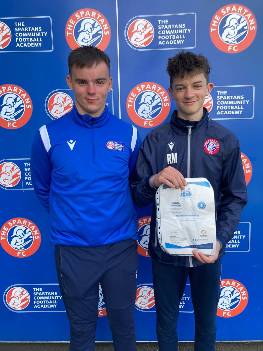 Our Football Development programmes are supported by our fantastic ambassadors. Congratulations to Keir, Leila and Ruaidhri on their recent awards! #HereForGood #volunteering #edinburgh
