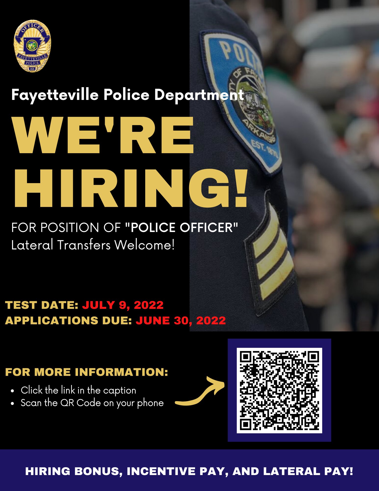 fayettevillearpolice-on-twitter-we-re-hiring-for-the-position-of-police-officer-there-is-a-5-000-hiring-bonus-for-new-officers-10-000-for-certified-officers-our-next-test-is-july-9th-apply-here