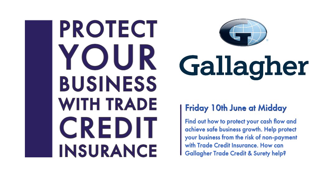 cemidlands's tweet photo. THIS FRIDAY 10th June at Midday - Protect your business with Trade Credit Insurance with @GallagherGlobal

In 2021, construction sector insolvencies increased by 25% 

This accounts for almost one in five (19%) of all insolvencies in England and Wales. 

https://t.co/5WUuFYc6IG https://t.co/3MwM8Hl27a