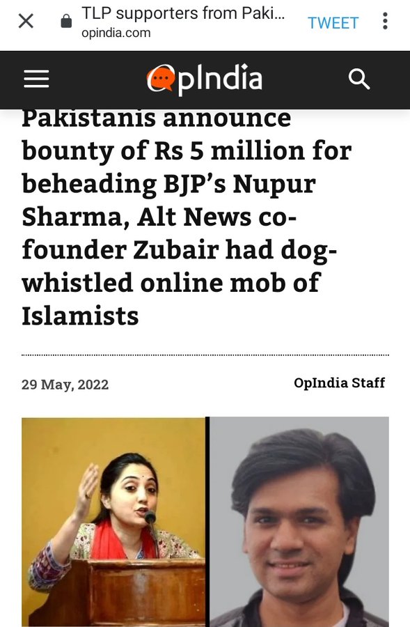 LAKSHMISREEKUM3's tweet photo. #ArrestZubair
@DelhiPolice @HMOIndia @AmitShah @narendramodi_in 
 
URGENT &amp; IMP  
Proof of Offence

Dogwhistled islamic mob on BJP SPOX WOMAN

Shared Cropped video wid out showing Mr Rehmani provoking

Collects Donation 2 create clash of community

India Defamed Internationally https://t.co/ppKMLnOvtg