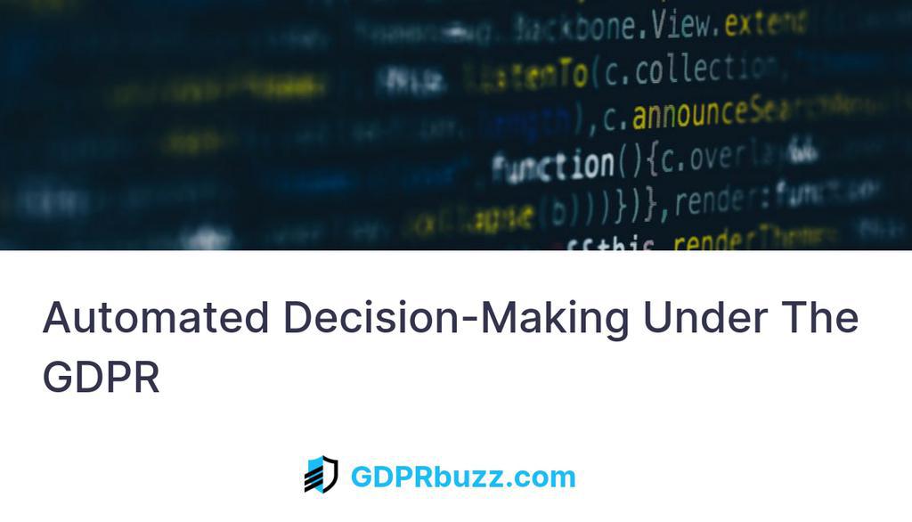 GDPRbuzz's tweet photo. Report outlines how national courts and Data Protection Authorities (DPAs) in the EU/EEA and UK have interpreted GDPR provisions on automated decisionmaking.
Read more 👉 https://t.co/cR3Mj2ZiyS
#DataProtectionAuthorities #Privacy #Dataprotection #ArtificialIntelligence https://t.co/bSWxss1ak9
