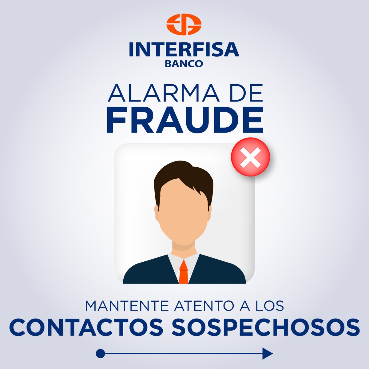 Interfisabanco's tweet photo. En Interfisa Banco queremos que estés siempre seguro, por eso te recordamos esta información, con la intención de prevenir cualquier hecho o intento de estafa por parte de terceros.

#InterfisaBanco #EvolucionamosContigo #Paraguay https://t.co/nATNbFNh3R