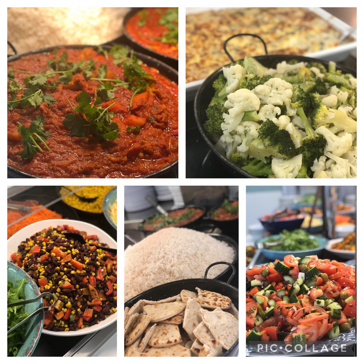 Welcome back everyone & we hope you all enjoyed your break. We return with our #MeatFreeMonday menu of spinach, mushroom, ricotta cheese lasagne & veg or popular umph balti with rice & nann bread. Our salad bar was also bursting with colour @NorthwoodGDST @Thomas_Franks_