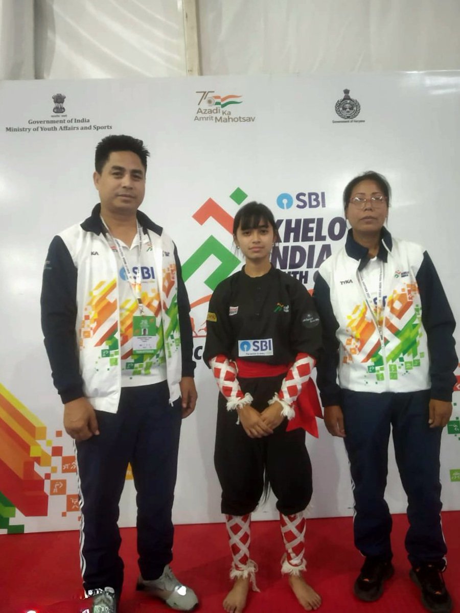 YAS_Manipur's tweet photo. 3rd day of @kheloindia Manipur Thang-Ta team bagged 4 Gold medals and 2 Silver medals.

With this the total medal in Thanga-Ta for Manipur is 11 medals (9 Gold medals and 2 Silver medals) till today. Way to go team Thang-Ta.
@NBirenSingh @KonthoujamG 
https://t.co/WursAcipQw https://t.co/P2pFQzDGfB