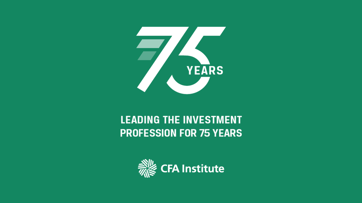 A huge thank you to our members in helping us uphold professional excellence in the global investment community the past 75 years. But we’re just getting started. Learn what we’re doing to shape the industry for the next 75 years and beyond. cfainstitute.org/en/about/vision