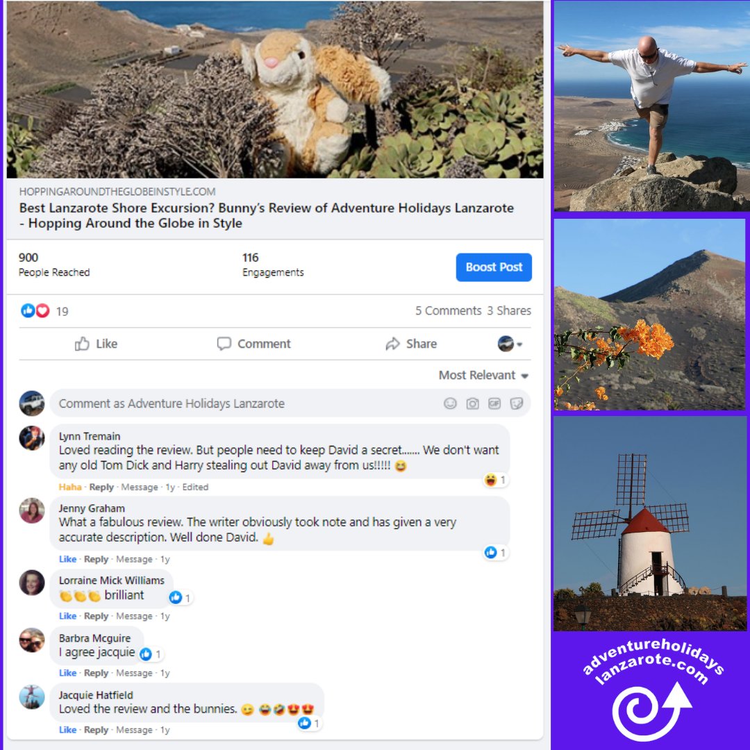 LanzaroteFun's tweet photo. Don't just take my word for it.
Read the blog  review and comments from
friends and fans of Crazy David
https://t.co/ULg56LkcPZ
#Lanzarote #canaryislands #FUNandAdventure #holidays #travel https://t.co/qBViAQkA0b