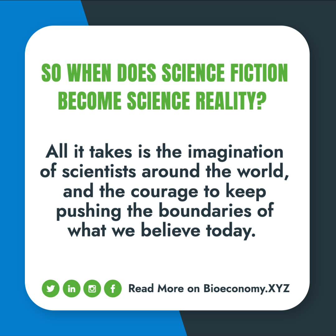 Everything we know today about #technology at one point was science fiction and we believe that #syntheticbiology has made #teleportation possible. What do you think? Leave a comment about your favorite example of #sciencefiction becoming science reality! buff.ly/3zfXqy9