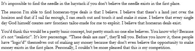 “Realistic”

Why “being realistic” is actually highly irrational and why you never want to be the wildebeest on the Serengeti

// THREAD //