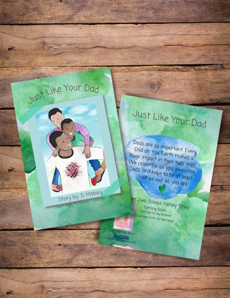2woScoops's tweet photo. "Just Like Your Dad" shows #Daddy how much he means to his littles, $6.99! 
#FathersDay https://t.co/EzYoRrqFr9
#Etsy https://t.co/6bAMvWFnYn.
#Amazon ($7.99) https://t.co/3go979rbpx
#NewBook #KidLit https://t.co/QdkmkFfv0b