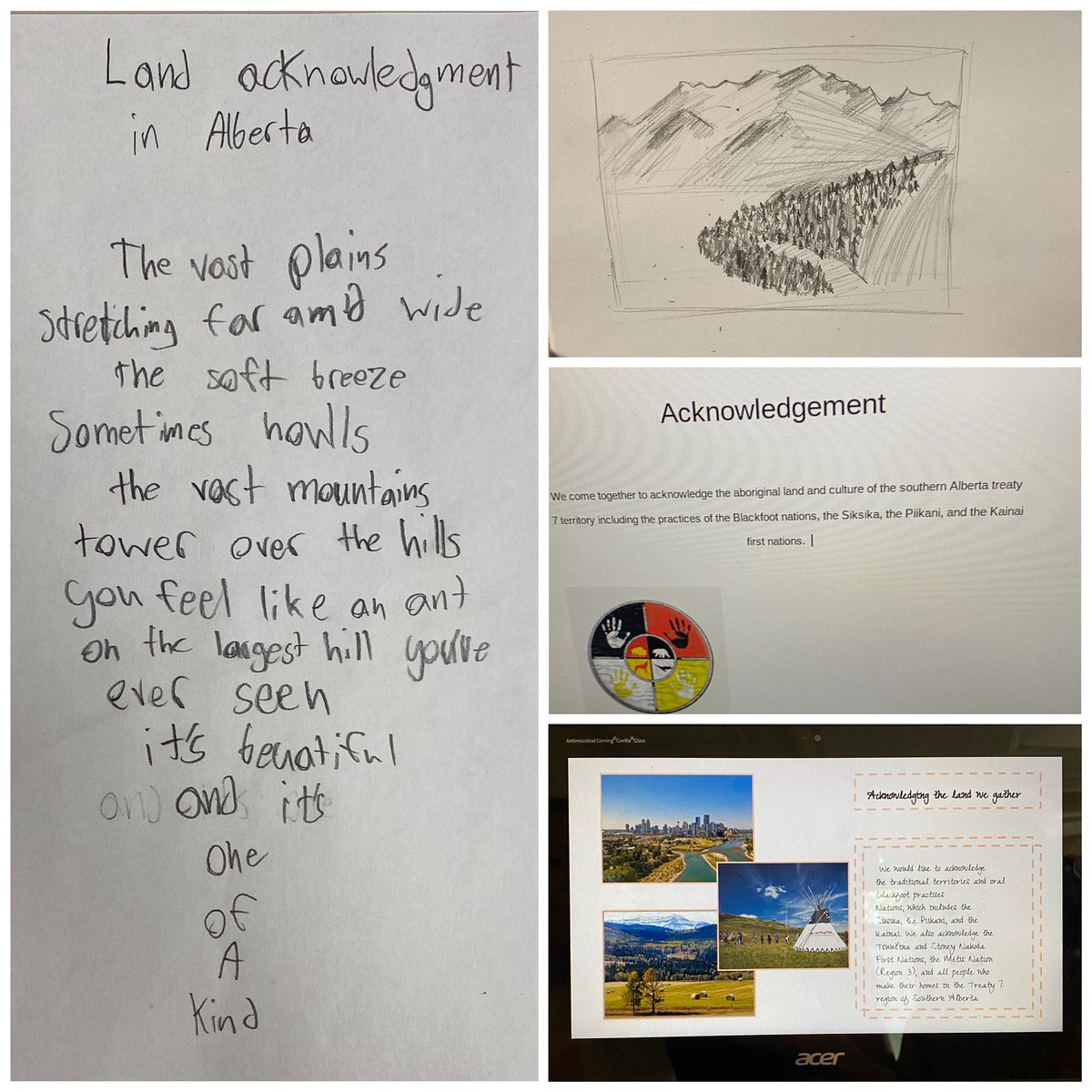 7sRideau's tweet photo. Creating our own land acknowledgments in ELA @RIDparkschool https://t.co/vcZ4Cv5BG4