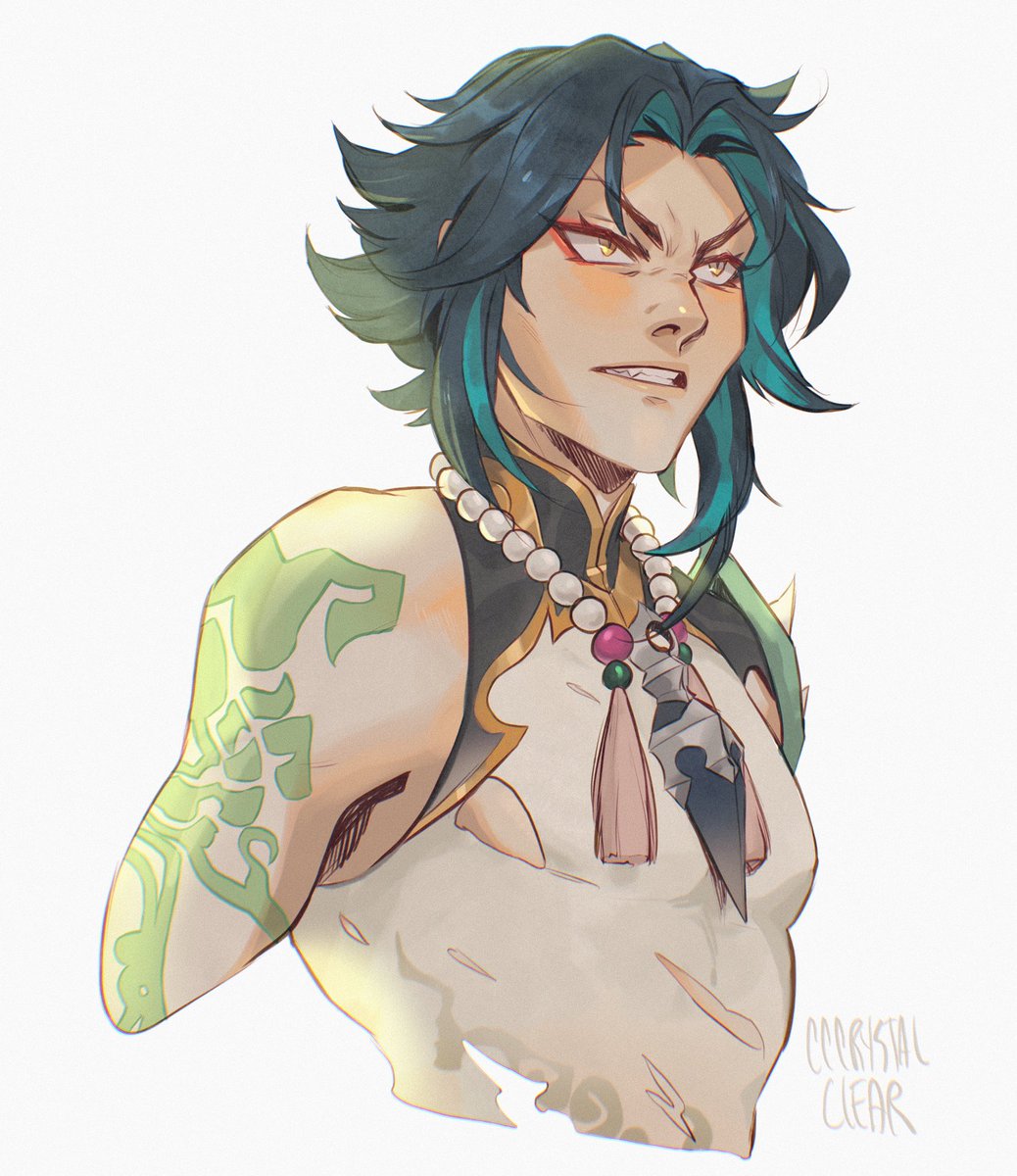 魈|ショウ(原神) 「I love Xiao's design #Genshinlmpact 」|Charlotteのイラスト