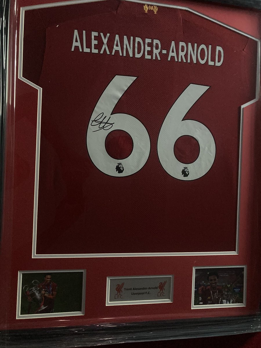 cormack81's tweet photo. Trent signed top £10 a go. 10 numbers left https://t.co/v7r0W6BEOh