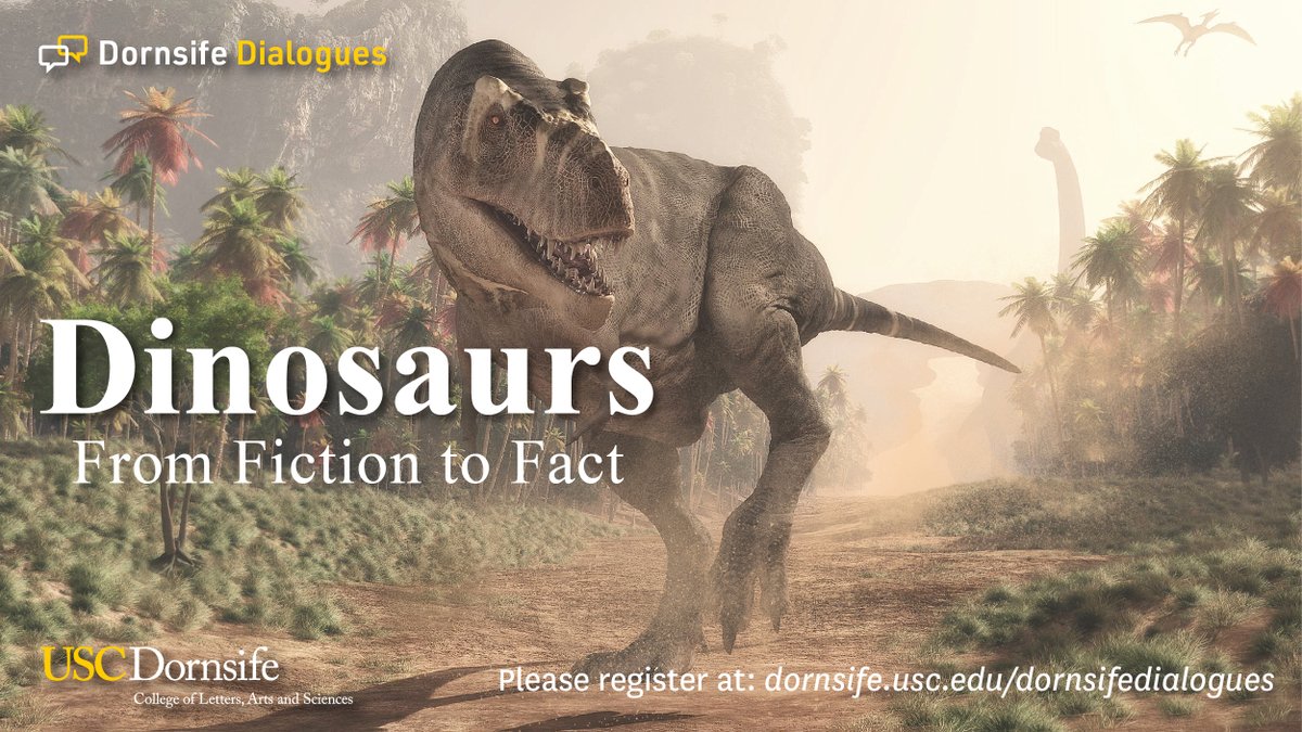 USC Dornsife College of Letters, Arts & Sciences (@uscdornsife) on Twitter photo 🦖 Dinosaurs: Fiction to Fact 🦕 Could there be a
<a href="/JurassicPark/">Jurassic Park</a>? Did an ☄️ cause extinction?
Join the live discussion w/ <a href="/NatGeo/">National Geographic</a> writer <a href="/michaelgreshko/">Michael Greshko</a>:
• <a href="/Paleontologista/">Jingmai O'Connor</a>, curator of fossil reptiles <a href="/FieldMuseum/">Field Museum</a>, PhD <a href="/USC_earth/">USC Earth Science</a>
• <a href="/Formorphology/">Kiersten Formoso, PhD(elulu)</a>, PhD candidate <a href="/USC_earth/">USC Earth Science</a> 🦖 Dinosaurs: Fiction to Fact 🦕 Could there be a
<a href="/JurassicPark/">Jurassic Park</a>? Did an ☄️ cause extinction?
Join the live discussion w/ <a href="/NatGeo/">National Geographic</a> writer <a href="/michaelgreshko/">Michael Greshko</a>:
• <a href="/Paleontologista/">Jingmai O'Connor</a>, curator of fossil reptiles <a href="/FieldMuseum/">Field Museum</a>, PhD <a href="/USC_earth/">USC Earth Science</a>
• <a href="/Formorphology/">Kiersten Formoso, PhD(elulu)</a>, PhD candidate <a href="/USC_earth/">USC Earth Science</a>