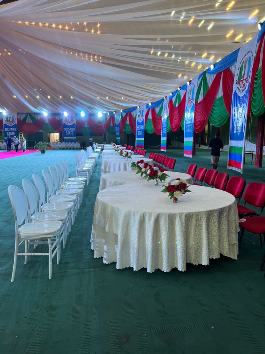 ninoroyals's tweet photo. #APCSpecialConvention: Venue for the accreditation of @OfficialAPCNg delegates is set at International Conference Centre, FCT, Abuja as Accreditation Committee is ready to begin the screening of delegates across the country who will vote for the standard-bearer of our great party https://t.co/blRCyBWKjv
