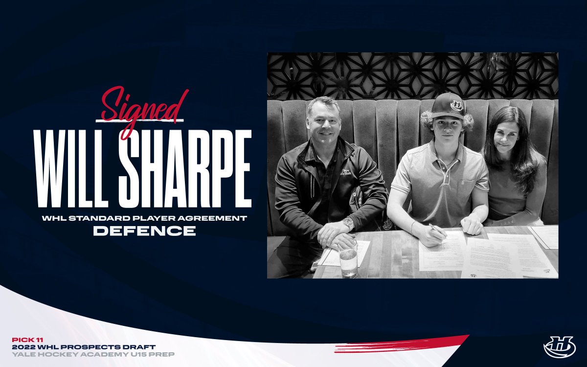 The #WHLCanes have signed first-round draft selection Will Sharpe to a WHL Standard Player Agreement! 

Details 👉 bit.ly/3NVAQiy